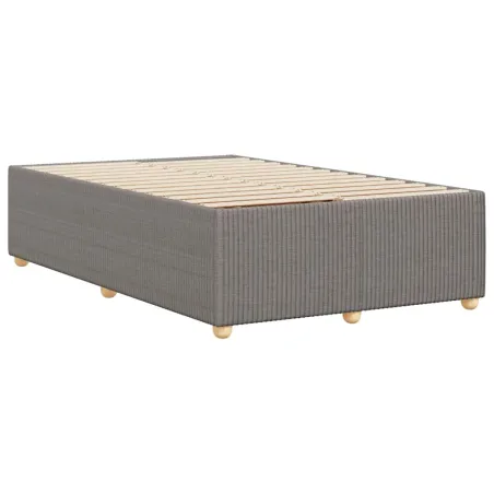 Cadre de lit sans matelas taupe 120x190 cm tissu