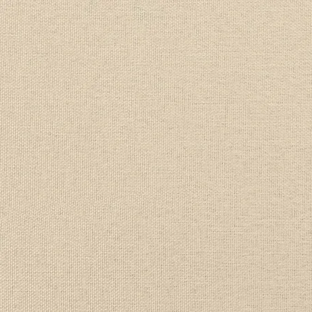 Cadre de lit sans matelas crème 120x190 cm tissu