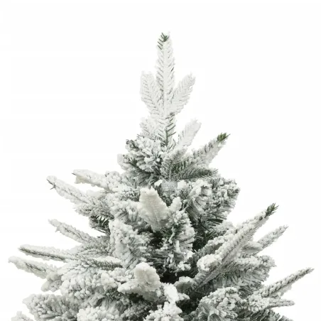 Sapin de Noël artificiel à flocons de neige Vert 150 cm PVC/PE