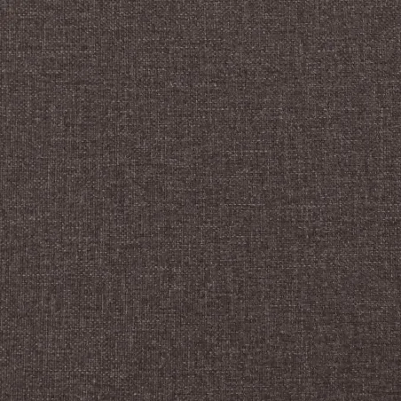 Cadre de lit sans matelas marron foncé 120x200 cm tissu