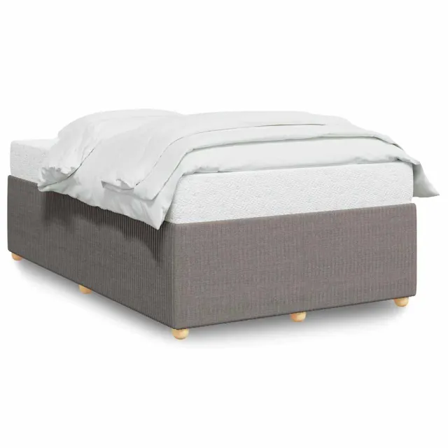 Cadre de lit sans matelas taupe 120x200 cm tissu