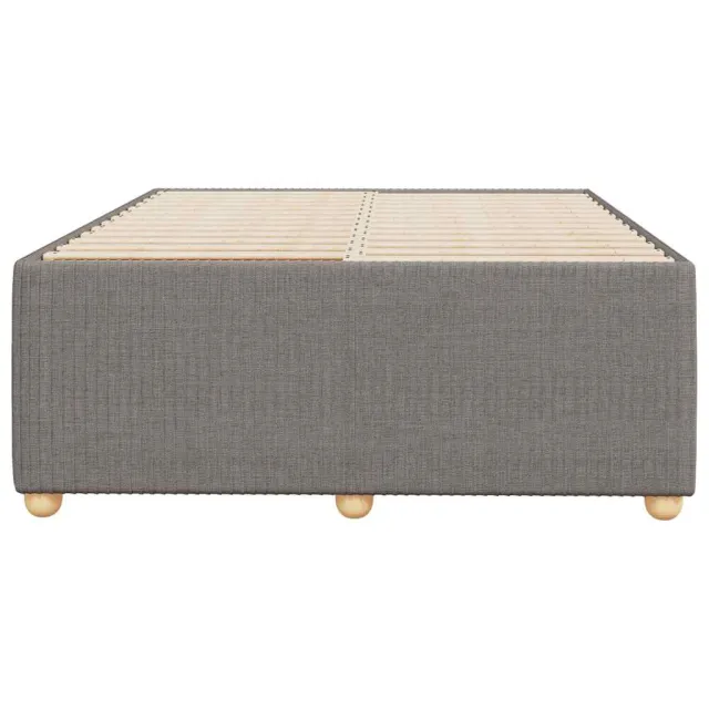 Cadre de lit sans matelas taupe 120x200 cm tissu