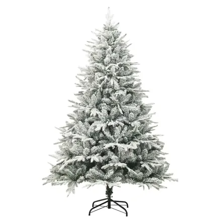 Sapin de Noël artificiel à flocons de neige Vert 180 cm PVC/PE 2
