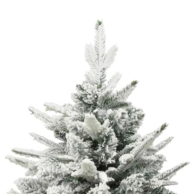Sapin de Noël artificiel à flocons de neige Vert 180 cm PVC/PE