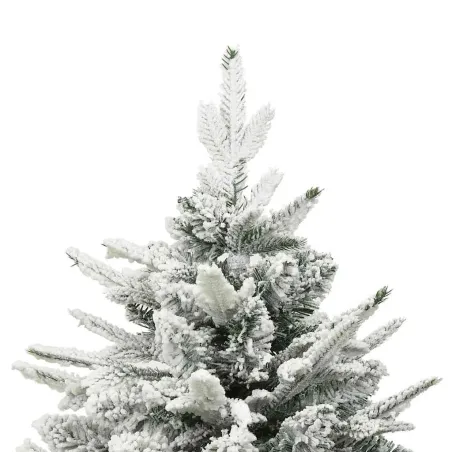 Sapin de Noël artificiel à flocons de neige Vert 180 cm PVC/PE