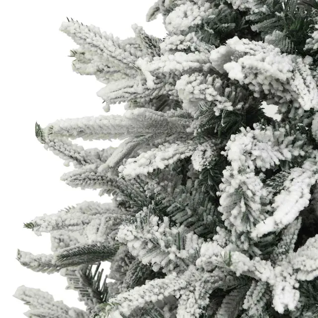 Sapin de Noël artificiel à flocons de neige Vert 180 cm PVC/PE