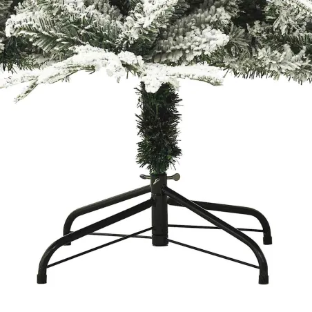 Sapin de Noël artificiel à flocons de neige Vert 180 cm PVC/PE