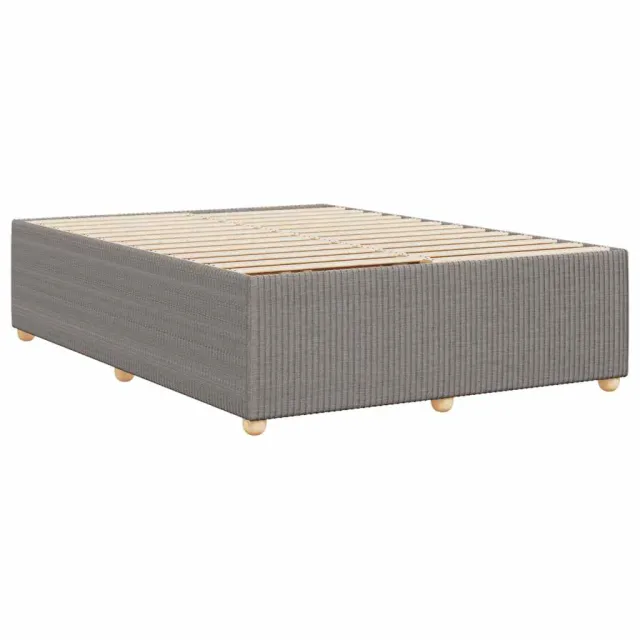Cadre de lit sans matelas taupe 140x200 cm tissu