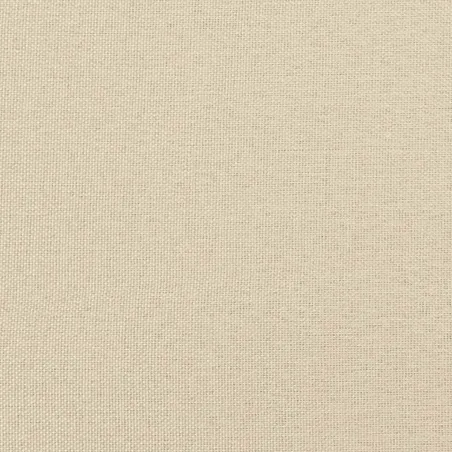 Cadre de lit sans matelas crème 140x200 cm tissu