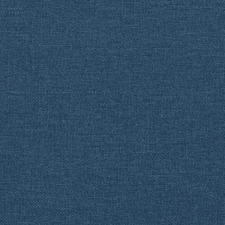 Cadre de lit sans matelas bleu 140x200 cm tissu