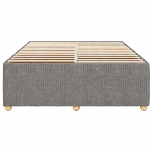 Cadre de lit sans matelas taupe 160x200 cm tissu