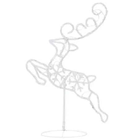 Renne/traîneaux Noël volant Acrylique 260x21x87cm Blanc chaud