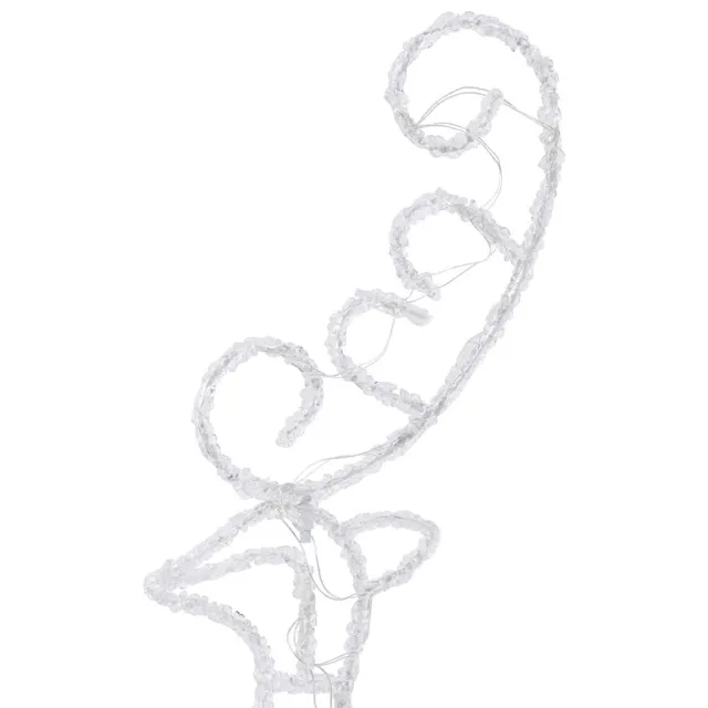 Renne/traîneaux Noël volant Acrylique 260x21x87cm Blanc chaud