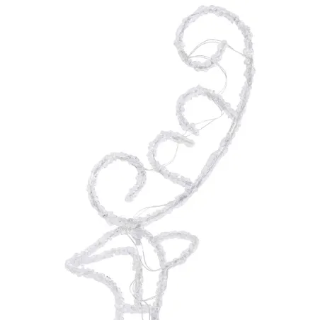 Renne/traîneaux Noël volant Acrylique 260x21x87cm Blanc chaud