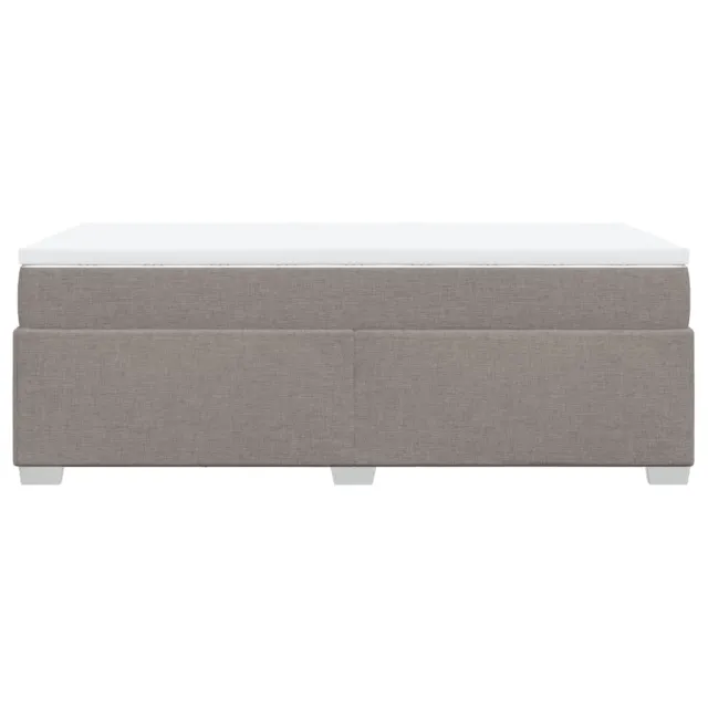 Sommier à lattes de lit avec matelas Taupe 90x190 cm Tissu