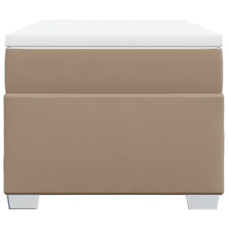 Sommier à lattes de lit avec matelas Cappuccino 80x200 cm