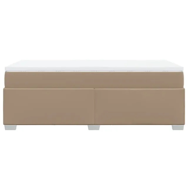 Sommier à lattes de lit avec matelas Cappuccino 80x200 cm