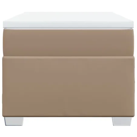 Sommier à lattes de lit avec matelas Cappuccino 90x190 cm