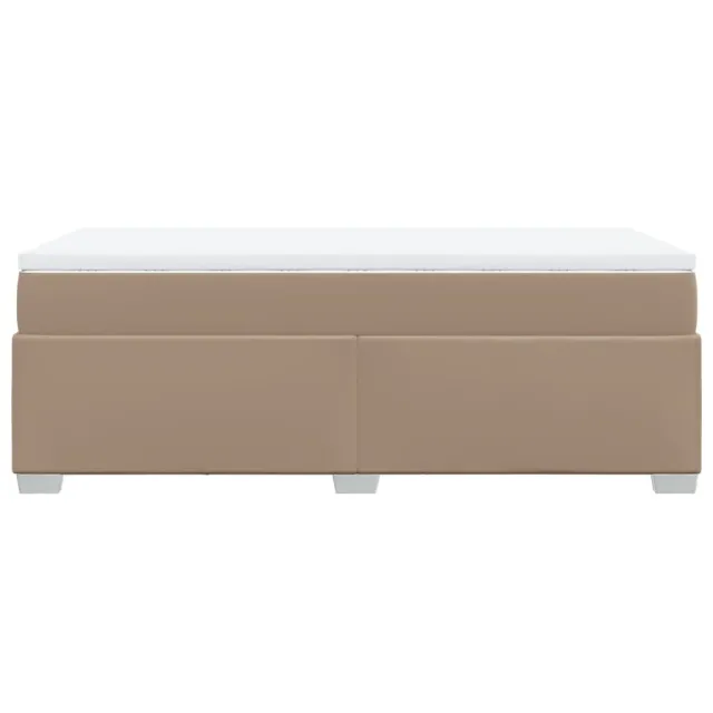 Sommier à lattes de lit avec matelas Cappuccino 90x190 cm