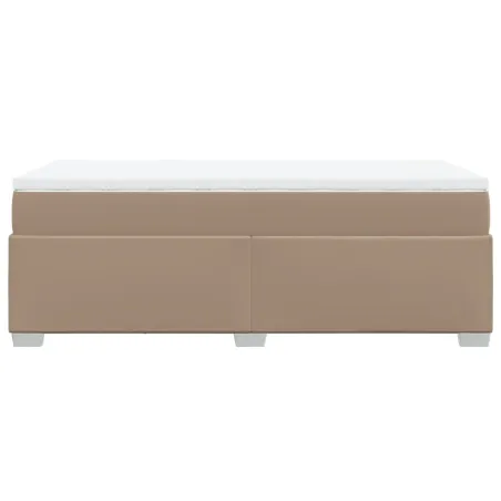 Sommier à lattes de lit avec matelas Cappuccino 90x190 cm