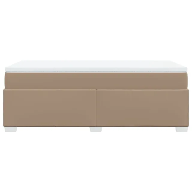 Sommier à lattes de lit avec matelas Cappuccino 90x200 cm