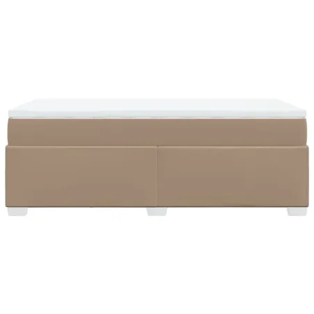 Sommier à lattes de lit avec matelas Cappuccino 90x200 cm