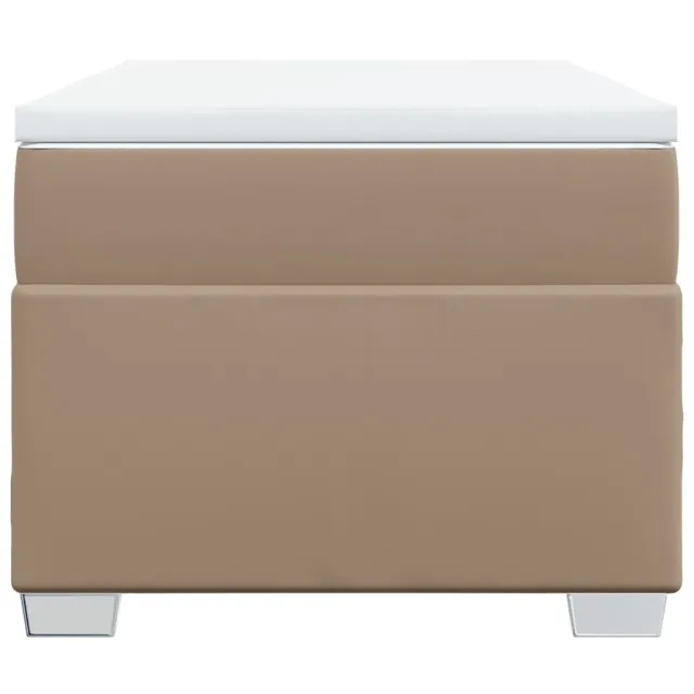 Sommier à lattes de lit avec matelas Cappuccino 100x200 cm