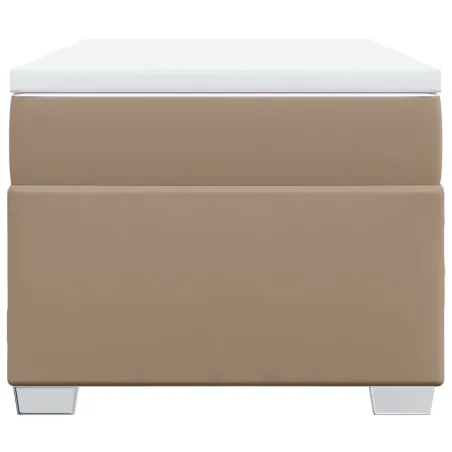 Sommier à lattes de lit avec matelas Cappuccino 100x200 cm