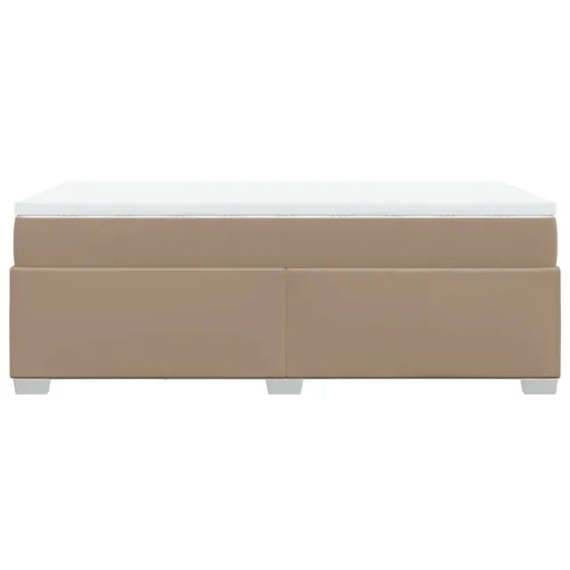 Sommier à lattes de lit avec matelas Cappuccino 100x200 cm