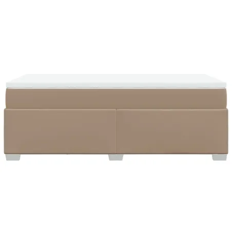 Sommier à lattes de lit avec matelas Cappuccino 100x200 cm