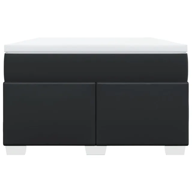 Sommier à lattes de lit matelas Noir 120x200 cm Similicuir