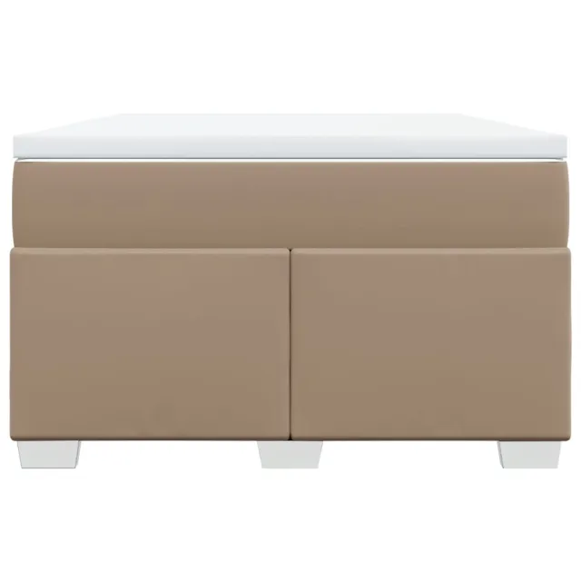 Sommier à lattes de lit avec matelas Cappuccino 120x200 cm