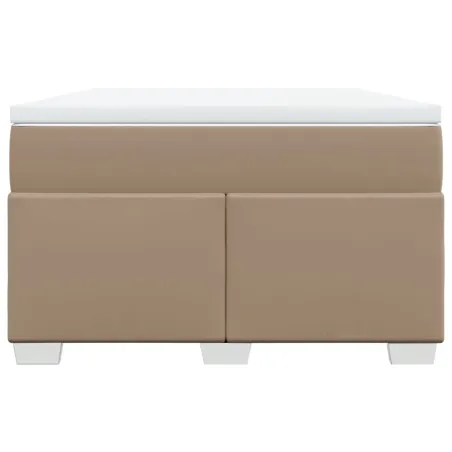 Sommier à lattes de lit avec matelas Cappuccino 120x200 cm