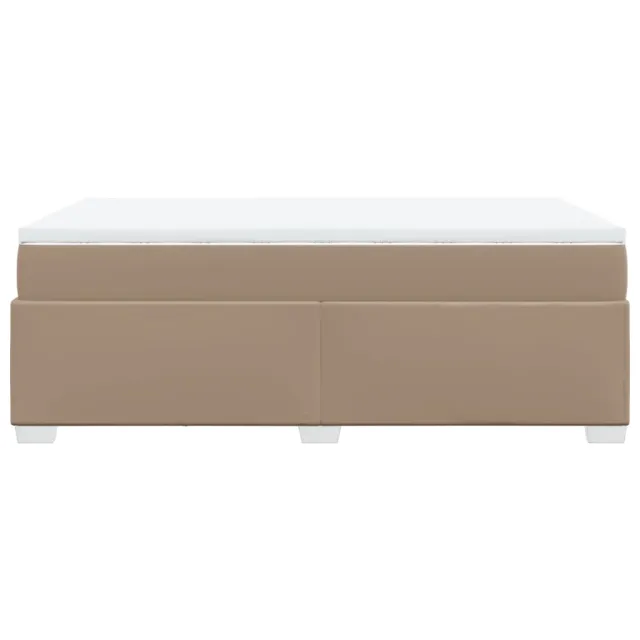 Sommier à lattes de lit avec matelas Cappuccino 120x200 cm