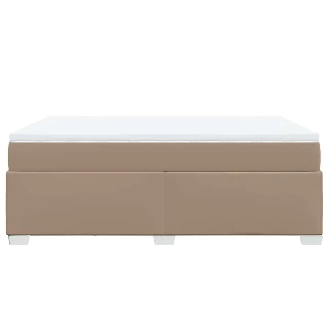 Sommier à lattes de lit avec matelas Cappuccino 140x190 cm