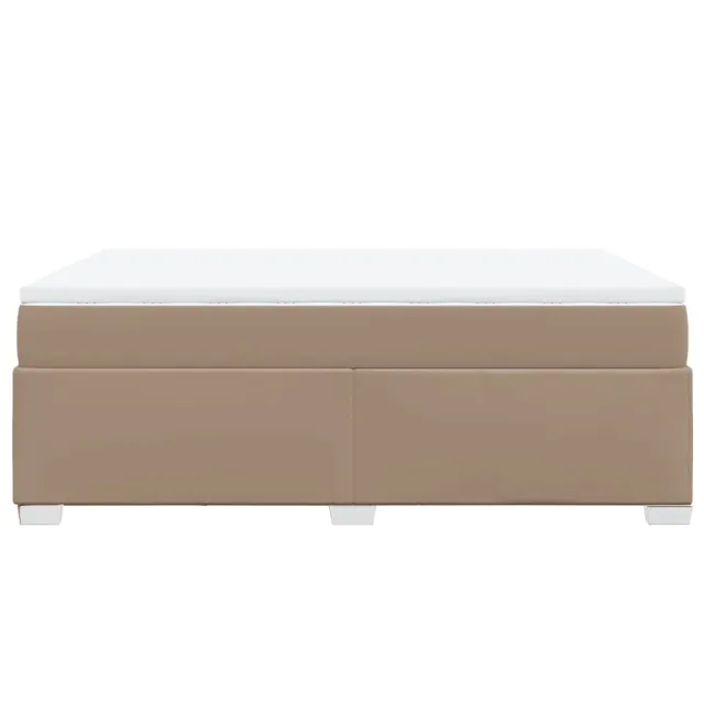 Sommier à lattes de lit avec matelas Cappuccino 140x200 cm