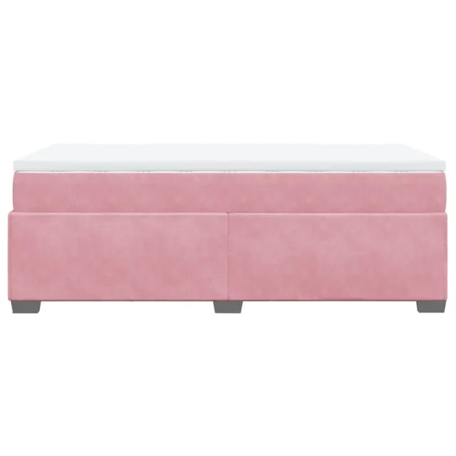 Sommier à lattes de lit avec matelas Rose 90x190 cm Velours