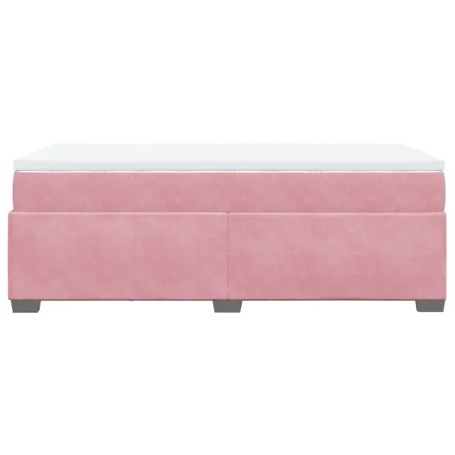 Sommier à lattes de lit avec matelas Rose 90x200 cm Velours