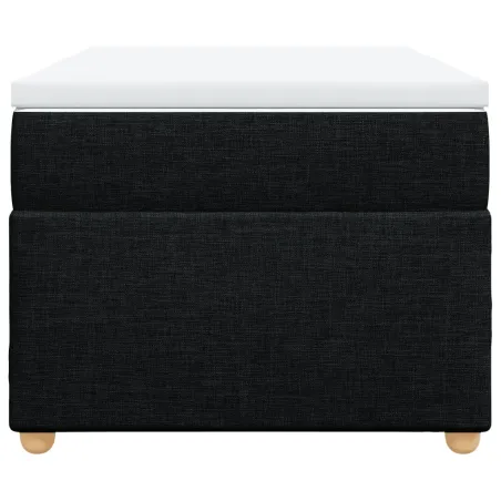 Sommier à lattes de lit et matelas Noir 80x200 cm Tissu