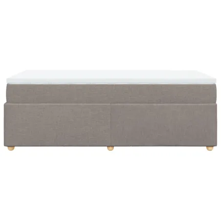 Sommier à lattes de lit avec matelas Taupe 80x200 cm Tissu