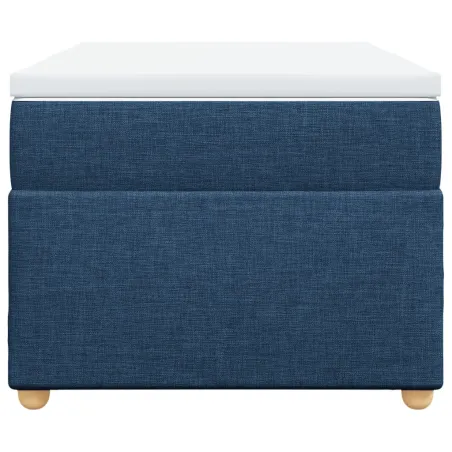 Sommier à lattes de lit avec matelas Bleu 80x200 cm Tissu