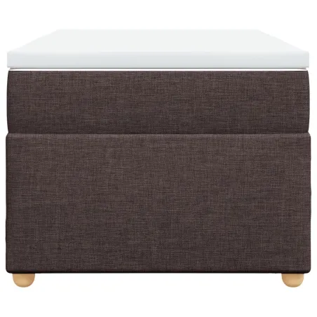 Sommier à lattes de lit avec matelas Marron foncé 100x200 cm