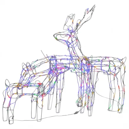 Cordon lumineux de Noël 3 pcs Rennes 229 LED 2