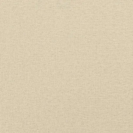 Sommier à lattes de lit avec matelas Crème 80x200 cm Tissu