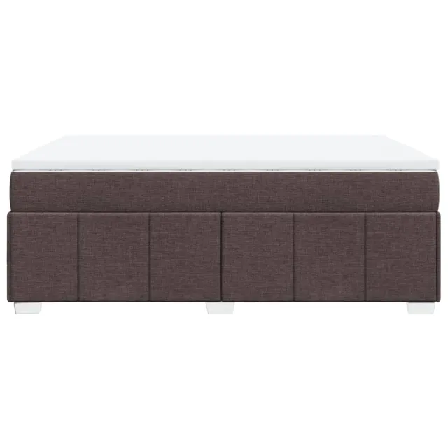 Sommier à lattes de lit avec matelas Marron foncé 160x200 cm