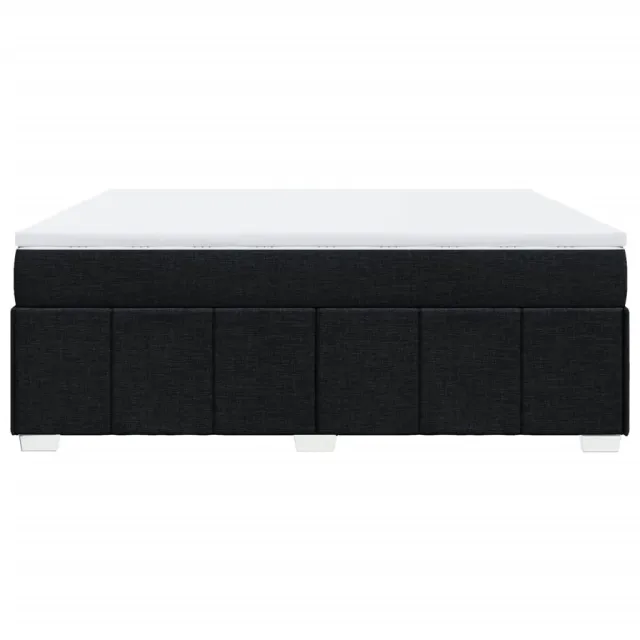 Sommier à lattes de lit avec matelas Noir 180x200 cm Tissu