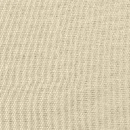 Sommier à lattes de lit et matelas Crème 90x190 cm Tissu