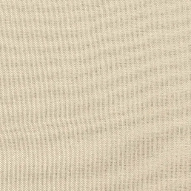 Sommier à lattes de lit avec matelas Crème 90x200 cm Tissu