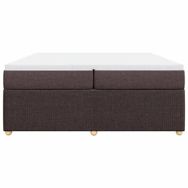 Sommier à lattes de lit avec matelas Marron foncé 200x200 cm