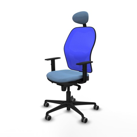 Sedia Ufficio con Poggiatesta Jorquera Piqueras y Crespo 1D036G1 Blu c